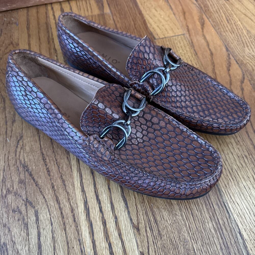 genio handmade Leather Moccasins Loafers size 42